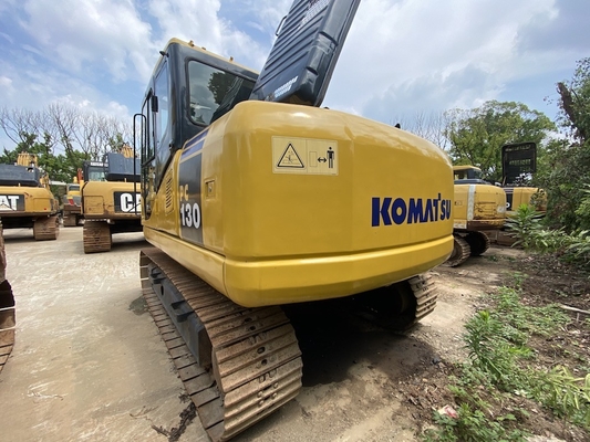 Excavatrice hydraulique PC130-7 de KOMATSU d'occasion de chenille avec le seau 0.53m3