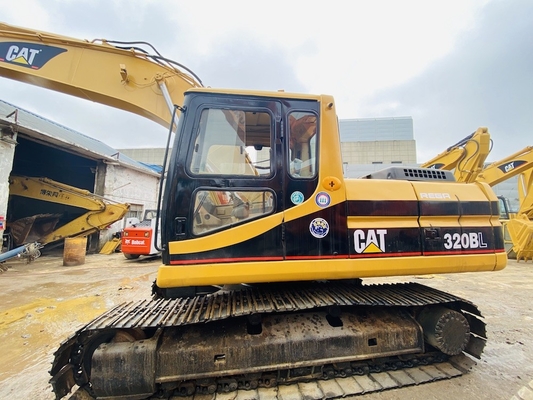 Excavateur japonais Cat 320B d'occasion, excavateur à roues usées de 20 tonnes