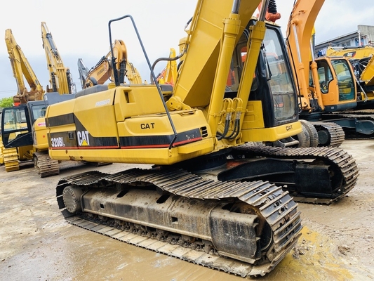 Excavateur japonais Cat 320B d'occasion, excavateur à roues usées de 20 tonnes