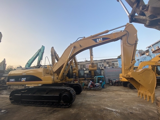 Excavateur japonais Cat 330C d'occasion, Caterpillar Excavateur sur voie usée 30 tonnes