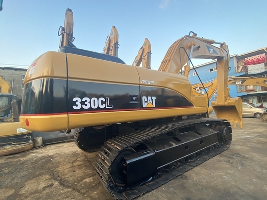 Excavateur japonais Cat 330C d'occasion, Caterpillar Excavateur sur voie usée 30 tonnes