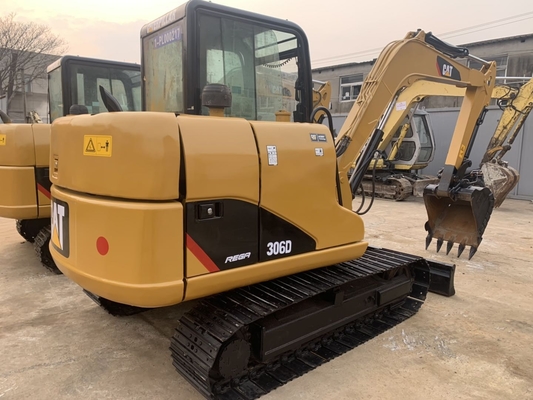 Excavateur à rouleaux hydrauliques japonais Cat 306D d' autre main, Caterpillar Excavateur à voie usée 6 Tonnes
