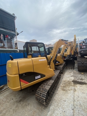 Excavateur à rouleaux hydrauliques japonais Cat 306D d' autre main, Caterpillar Excavateur à voie usée 6 Tonnes