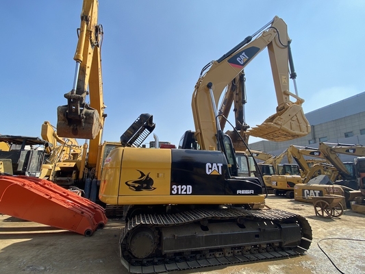 Excavateur hydraulique à rouleaux d'occasion japonais Cat 312D, Caterpillar Excavateur à voie utilisée 12 tonnes