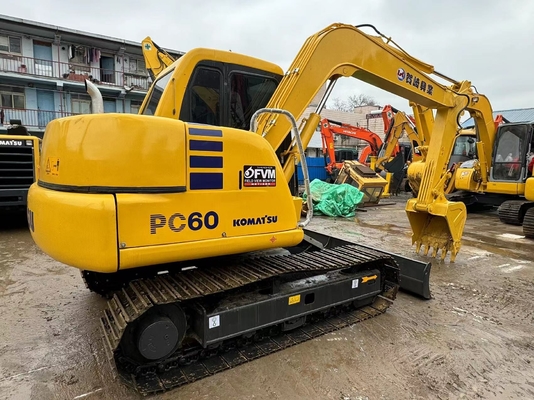 6 tonnes d'origine japonaise utilisée Komatsu PC60-7 Excavateur à ramper en vente