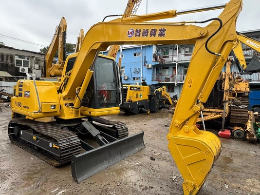 6 tonnes d'origine japonaise utilisée Komatsu PC60-7 Excavateur à ramper en vente