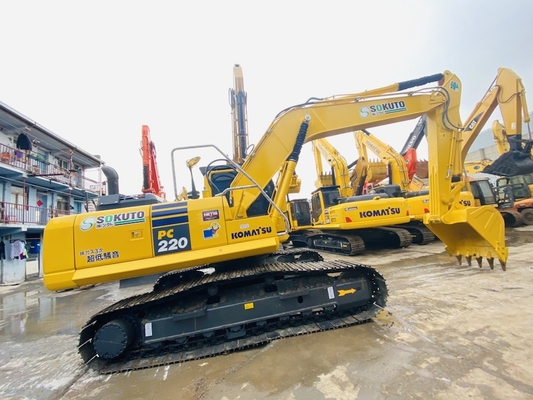 22 Tonnes d'origine japonaise de seconde main Komatsu PC220-8 Excavateur à rampe À vendre