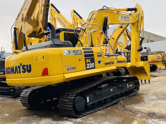 22 Tonnes d'origine japonaise de seconde main Komatsu PC220-8 Excavateur à rampe À vendre