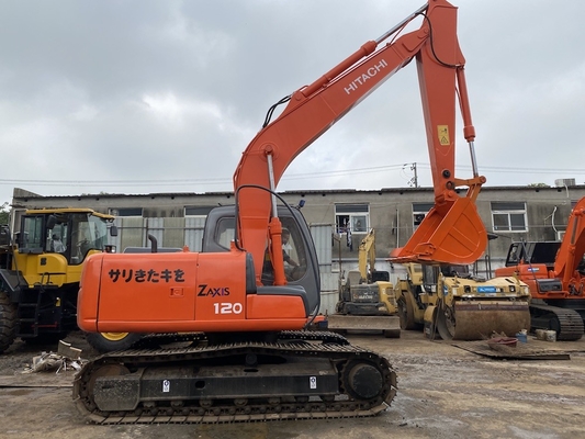 12 tonnes d'origine japonaise utilisée Hitachi ZX120 Excavatrice à rampe avec 66 kW de puissance du moteur et 0,52m3 de capacité de seau
