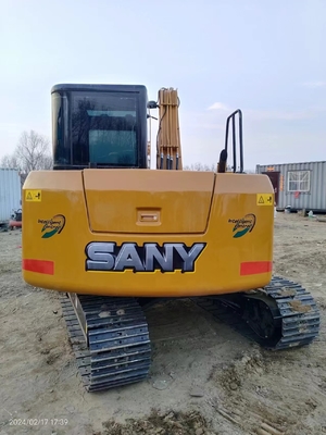 Excavateur hydraulique Sany SY75C de 7 tonnes avec une capacité de seau de 0,12 à 0,32 m3