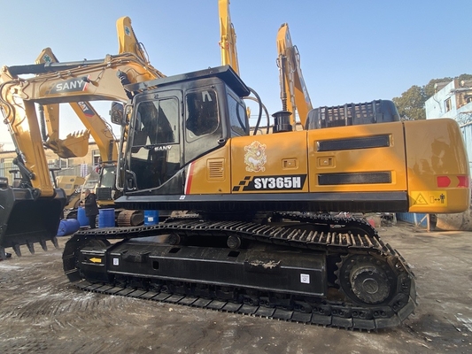 36 tonnes utilisées Sany SY365H Excavatrice hydraulique avec 1,6 ~ 2,32 m3 de capacité de seau