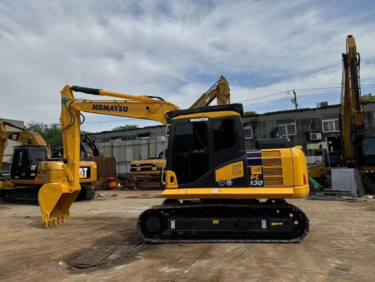 13 tonnes d'origine japonaise d'occasion Komatsu PC130-7 Excavateur à rampe d'occasion