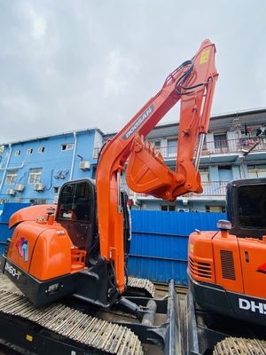 6 tonnes d'origine utilisée Doosan DH60-7 Excavateur à rampe d'occasion Avec 0,09-0,2 m3 de capacité de seau