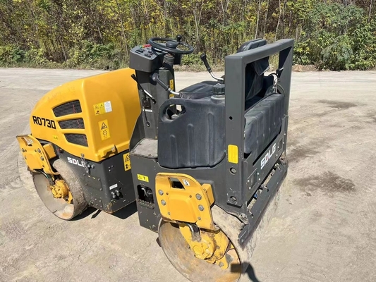 3 tonnes de rouleau routier à vibration d'occasion, SDLG RD730 compacteur de rouleau à vibration pour équipement lourd