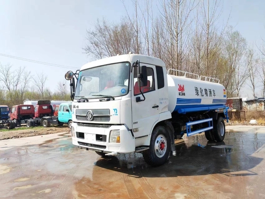 15CBM 185 chevaux de seconde main Kinland Dongfeng Sprinkler Camion réservoir d'eau Camion réservoir d'eau utilisé à vendre