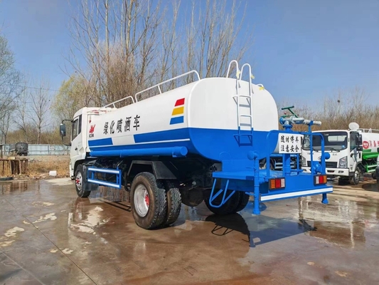 15CBM 185 chevaux de seconde main Kinland Dongfeng Sprinkler Camion réservoir d'eau Camion réservoir d'eau utilisé à vendre
