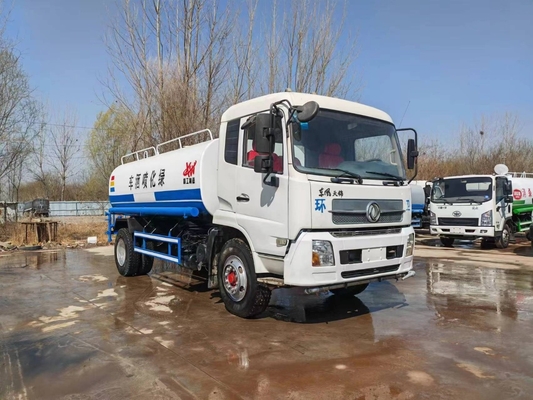 15CBM 185 chevaux de seconde main Kinland Dongfeng Sprinkler Camion réservoir d'eau Camion réservoir d'eau utilisé à vendre