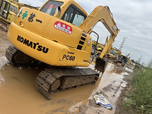 Excavatrice utilisée Komatsu PC60-7 6 tonnes à main utilisée petite excavatrice PC35/PC55/PC56/PC60/PC78