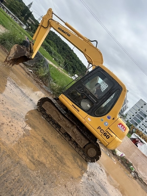 Excavatrice utilisée Komatsu PC60-7 6 tonnes à main utilisée petite excavatrice PC35/PC55/PC56/PC60/PC78