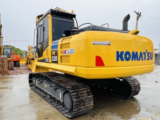 Utilisé Komatsu PC220-8 de seconde main Excavateur de gratte-ciel 1 CBM Machines de construction de capacité de seau