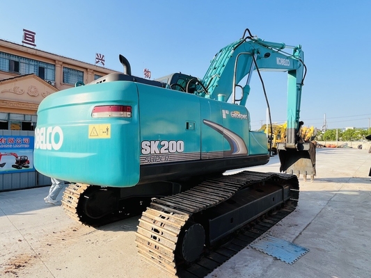 Utilisé Kobelco SK200-8 Excavateur hydraulique de la grue de seconde main 20 tonnes de creuseur de remorque