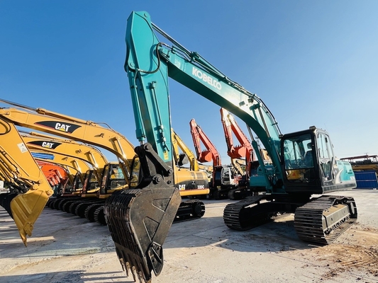 Utilisé Kobelco SK200-8 Excavateur hydraulique de la grue de seconde main 20 tonnes de creuseur de remorque
