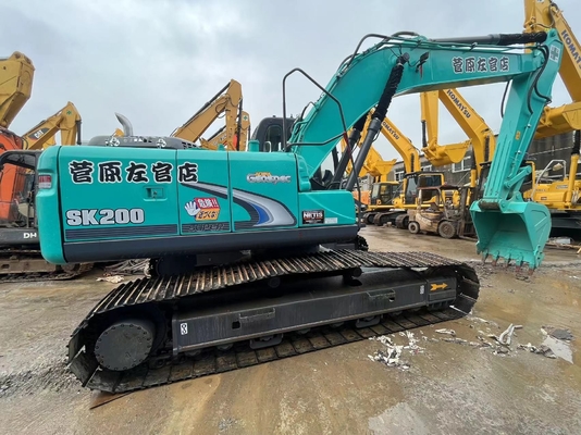 Originalement 80% neuf Kobelco SK200-8 Excavateur hydraulique à rampe de seconde main Excavateur SK200-8 SK200-7 SK220-8