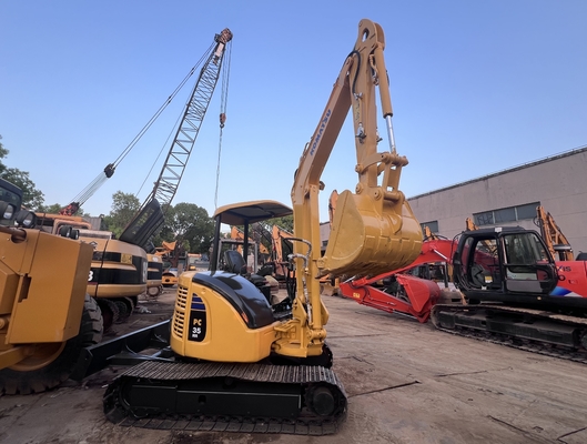 Mini-excavatrice utilisée Komatsu PC35MR Excavatrice à ramper Excavatrice d'occasion Machines de construction