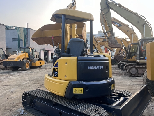 Mini-excavatrice utilisée Komatsu PC35MR Excavatrice à ramper Excavatrice d'occasion Machines de construction