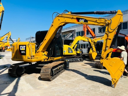 0.33 CBM CAT 307E2 Excavateur de chenille d'occasion Japon Fabriqué Excavateur de chenille d'occasion 7 tonnes Machines de construction