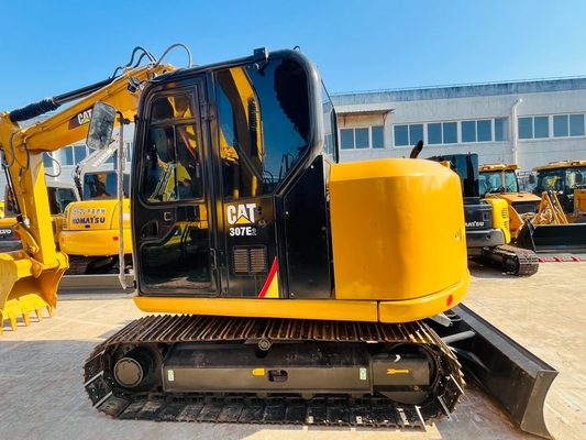 0.33 CBM CAT 307E2 Excavateur de chenille d'occasion Japon Fabriqué Excavateur de chenille d'occasion 7 tonnes Machines de construction