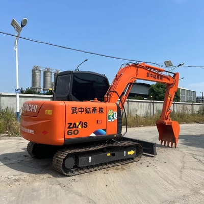 Mini-excavateur Hitachi ZX60 Excavateur à rouleaux d'occasion de 6 tonnes en bon état