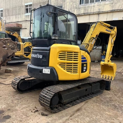 5 tonnes mini-excavatrice d'origine utilisée Komatsu PC55MR-2 PC50MR-2 Excavatrice à rampe Excavatrice d'occasion Machines de construction