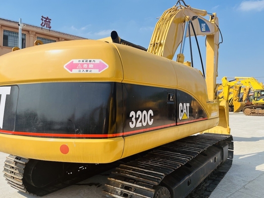 Excavateur à rouleaux d'occasion CAT 320C avec une profondeur maximale de creusement de 6550 mm et modèle de moteur CAT 3066