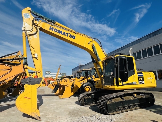 20 tonnes 100% d'occasion Komatsu PC200-8 Excavateur à rampe Excavateur d'occasion Originale Japon Komatsu SAA6D107E-1