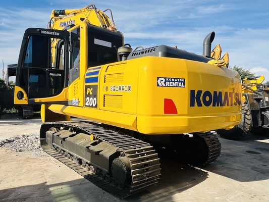 20 tonnes 100% d'occasion Komatsu PC200-8 Excavateur à rampe Excavateur d'occasion Originale Japon Komatsu SAA6D107E-1