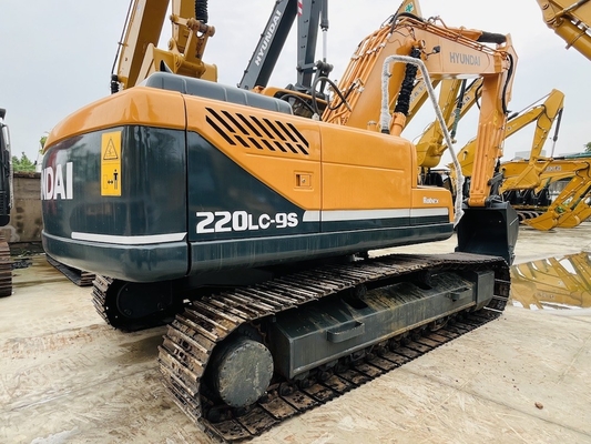 22 tonnes d'occasion Hyundai Digger original d'occasion Hyundai R220LC-9S Excavateur à rampe
