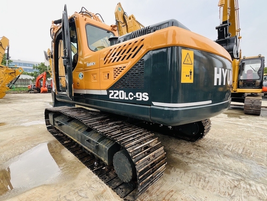 22 tonnes d'occasion Hyundai Digger original d'occasion Hyundai R220LC-9S Excavateur à rampe