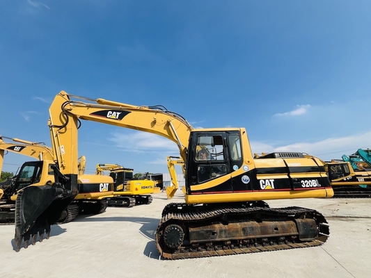 Excavateur japonais d' origine CAT 320BL de seconde main, 20 tonnes Caterpillar utilisé Excavateur à rampe CAT 3066T moteur