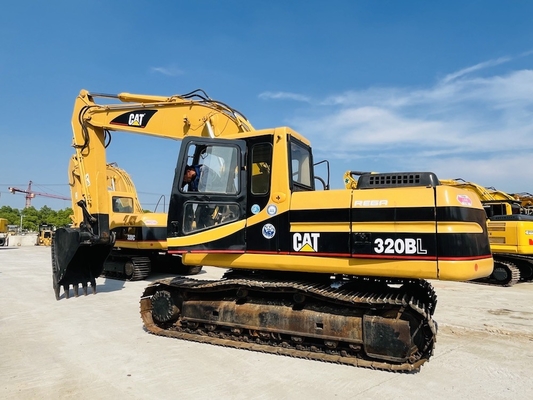 Excavateur japonais d' origine CAT 320BL de seconde main, 20 tonnes Caterpillar utilisé Excavateur à rampe CAT 3066T moteur