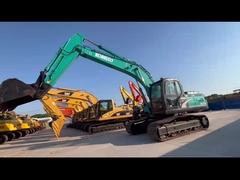 Utilisé Kobelco SK200-8 Excavateur hydraulique de la grue de seconde main 20 tonnes de creuseur de remorque